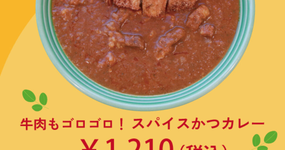 牛肉ゴロゴロ！スパイスたっぷり！かつカレーが新登場｜健康DINING 百花（モリンガ）